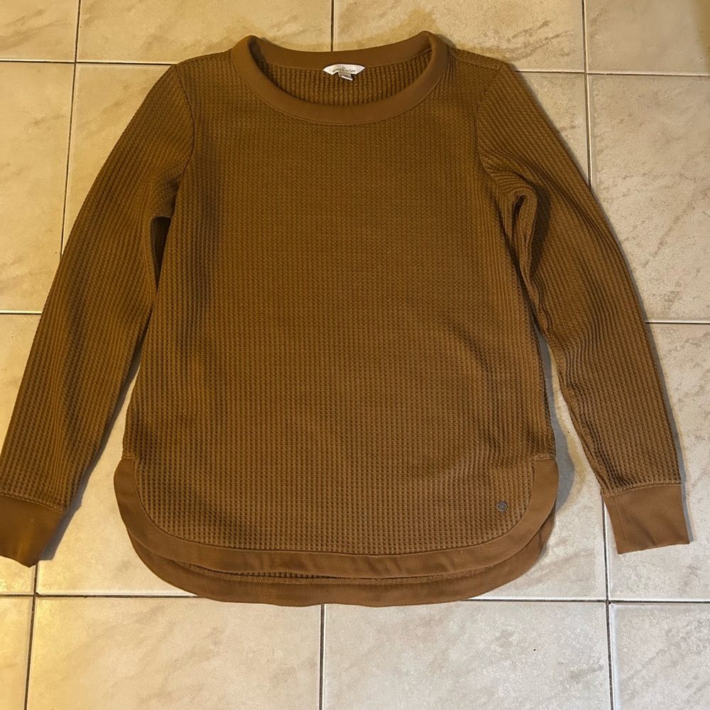 L.L. Bean Signature Brushed Back Waffle Thermal shirt